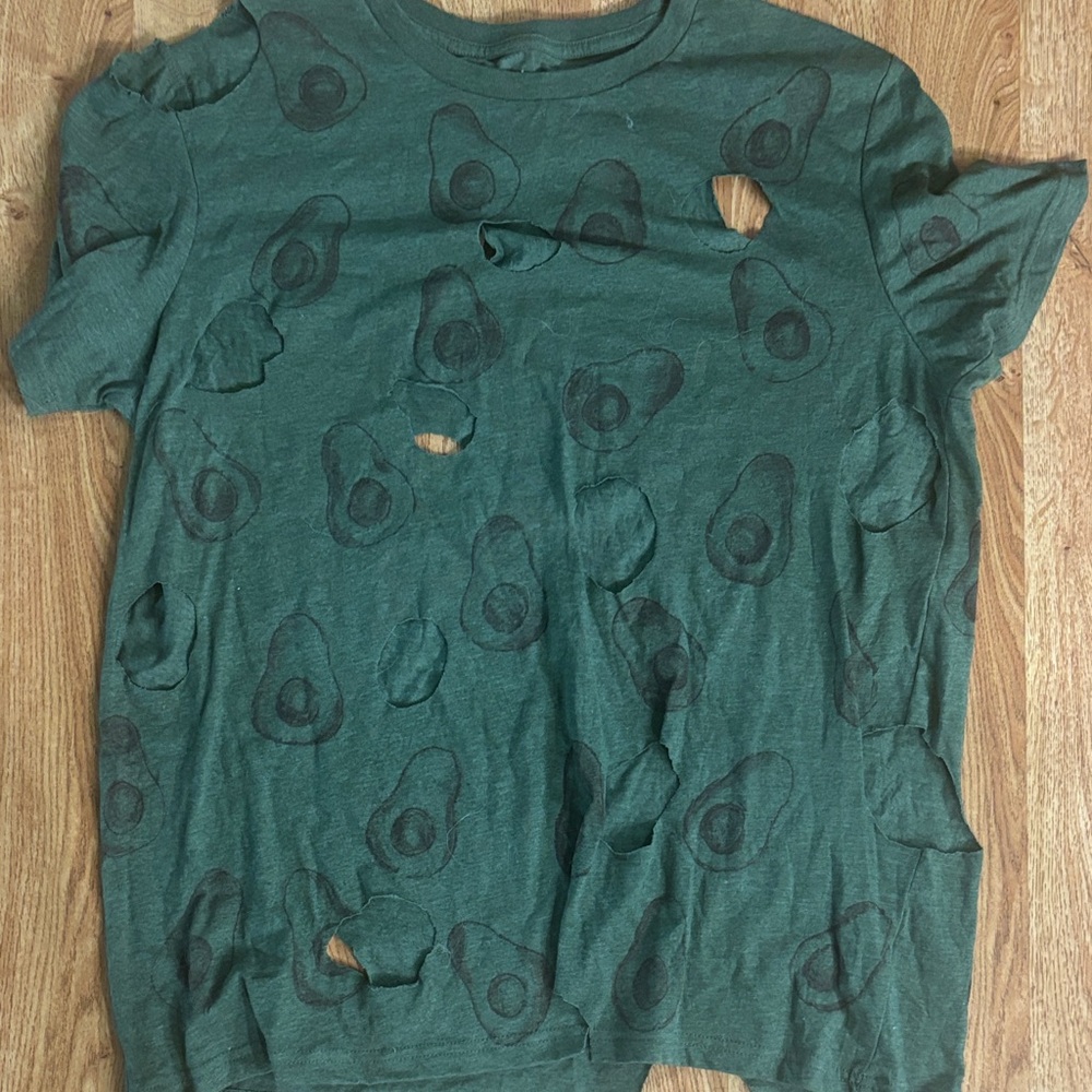 Green Avocado “Holy Guacamole” Halloween Costume Shirt